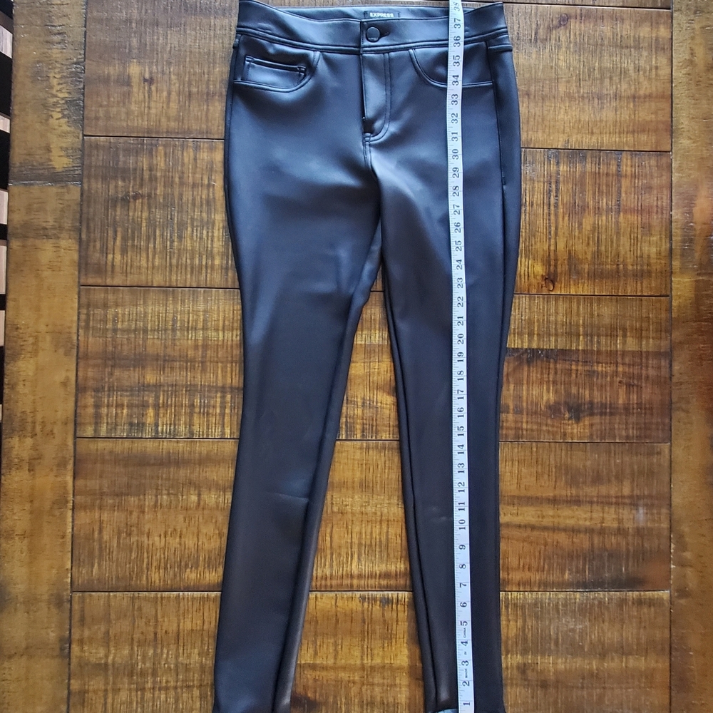 Express Faux Leather Scuba Jeggings size 4